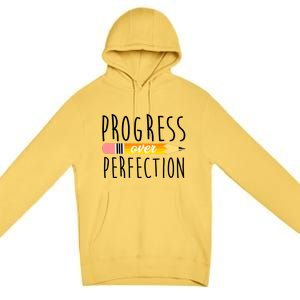 Progress Over Perfection Premium Pullover Hoodie