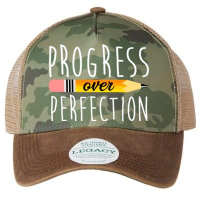 Progress Over Perfection Legacy Tie Dye Trucker Hat