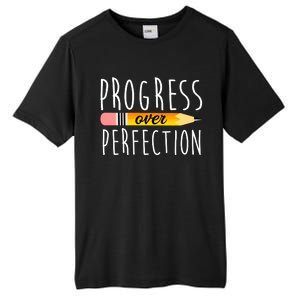 Progress Over Perfection Tall Fusion ChromaSoft Performance T-Shirt