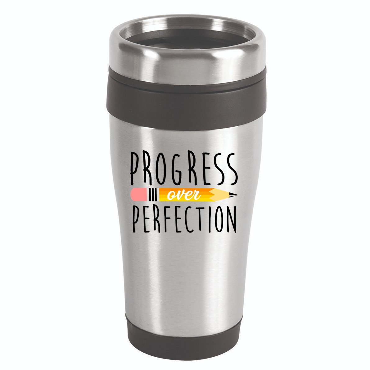 Progress Over Perfection 16oz Travel Tumbler