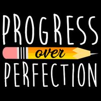 Progress Over Perfection Cropped Pullover Crew