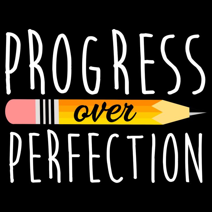 Progress Over Perfection Cropped Pullover Crew