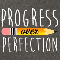 Progress Over Perfection Cotton Canvas Backpack