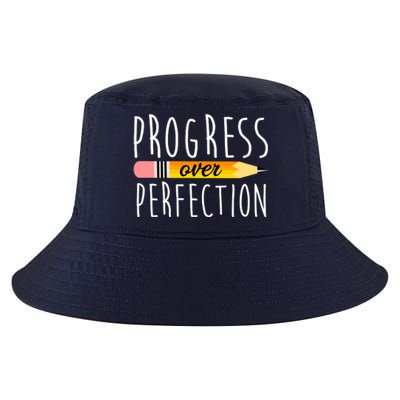 Progress Over Perfection Cool Comfort Performance Bucket Hat