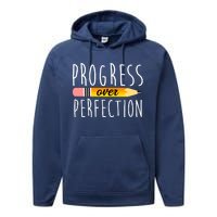 Progress Over Perfection Performance Fleece Hoodie