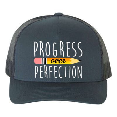 Progress Over Perfection Yupoong Adult 5-Panel Trucker Hat