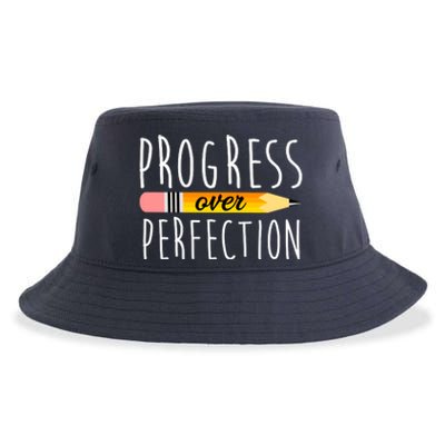 Progress Over Perfection Sustainable Bucket Hat