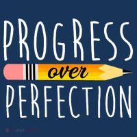 Progress Over Perfection Button