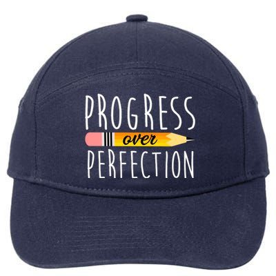 Progress Over Perfection 7-Panel Snapback Hat