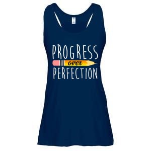 Progress Over Perfection Ladies Essential Flowy Tank