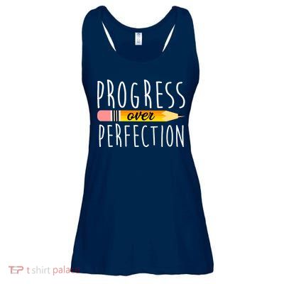 Progress Over Perfection Ladies Essential Flowy Tank