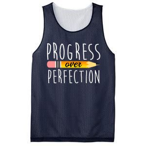 Progress Over Perfection Mesh Reversible Basketball Jersey Tank