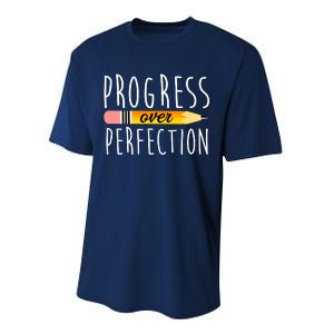 Progress Over Perfection Performance Sprint T-Shirt