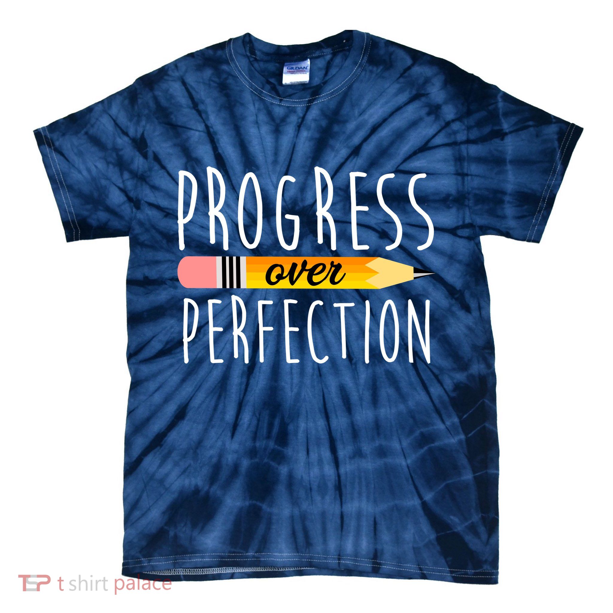 Progress Over Perfection Tie-Dye T-Shirt