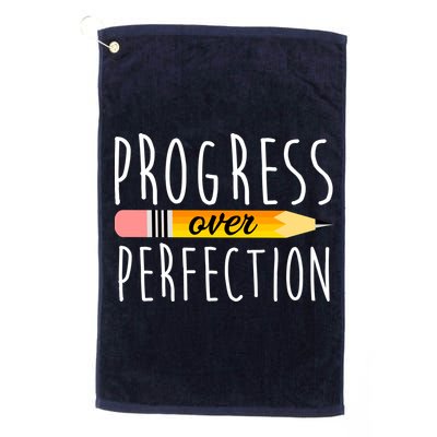 Progress Over Perfection Golf Towel