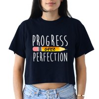 Progress Over Perfection Crop Top