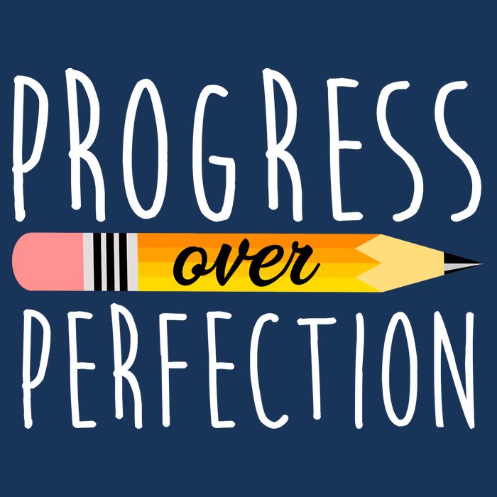 Progress Over Perfection Zip Tote Bag
