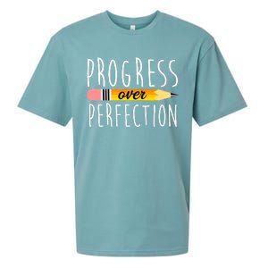 Progress Over Perfection Sueded Cloud Jersey T-Shirt