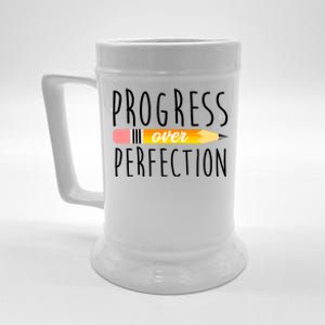 Progress Over Perfection Beer Stein