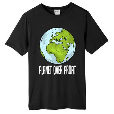 Planet Over Profit Recycle Save The Environt Earth Day Gift Tall Fusion ChromaSoft Performance T-Shirt