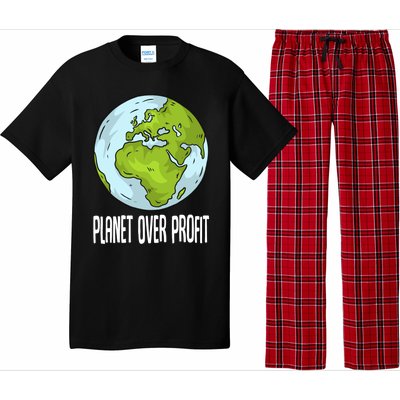 Planet Over Profit Recycle Save The Environt Earth Day Gift Pajama Set