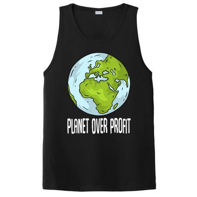 Planet Over Profit Recycle Save The Environt Earth Day Gift PosiCharge Competitor Tank