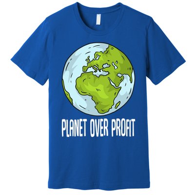 Planet Over Profit Recycle Save The Environt Earth Day Gift Premium T-Shirt