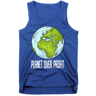 Planet Over Profit Recycle Save The Environt Earth Day Gift Tank Top