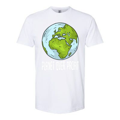 Planet Over Profit Recycle Save The Environt Earth Day Gift Softstyle CVC T-Shirt