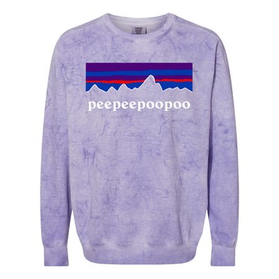 Peepee.Poopoo Outdoors Peepeepoopoo Colorblast Crewneck Sweatshirt