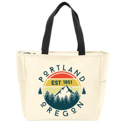Portland Oregon Zip Tote Bag