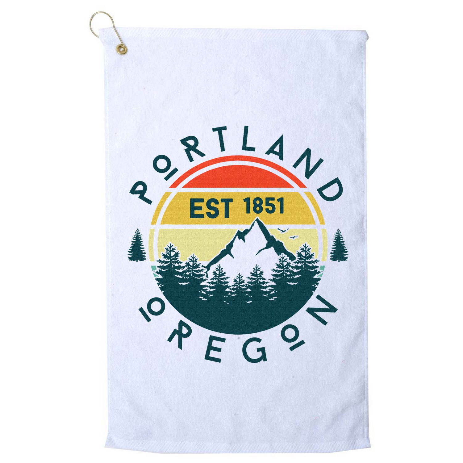 Portland Oregon Golf Towel