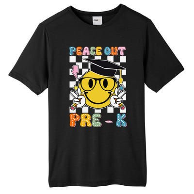 Peace Out Pre K Last Day Of School Smile Face Teachers Tall Fusion ChromaSoft Performance T-Shirt