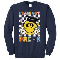 Peace Out Pre K Last Day Of School Smile Face Teachers Sweatshirt