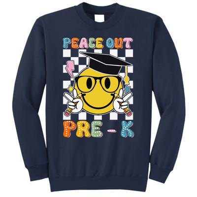 Peace Out Pre K Last Day Of School Smile Face Teachers Sweatshirt