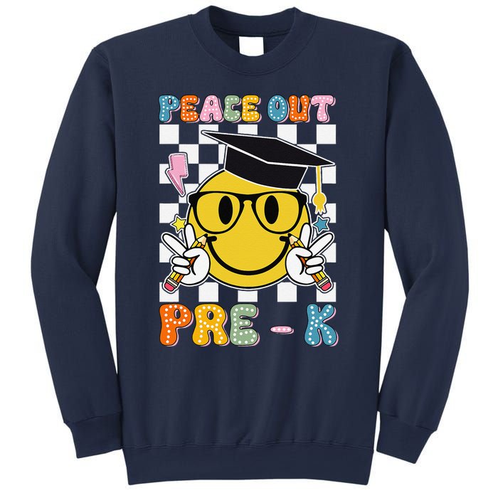 Peace Out Pre K Last Day Of School Smile Face Teachers Sweatshirt