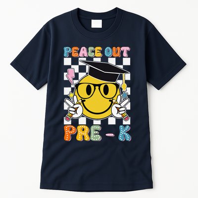 Peace Out Pre K Last Day Of School Smile Face Teachers Tall T-Shirt