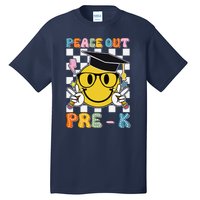 Peace Out Pre K Last Day Of School Smile Face Teachers Tall T-Shirt