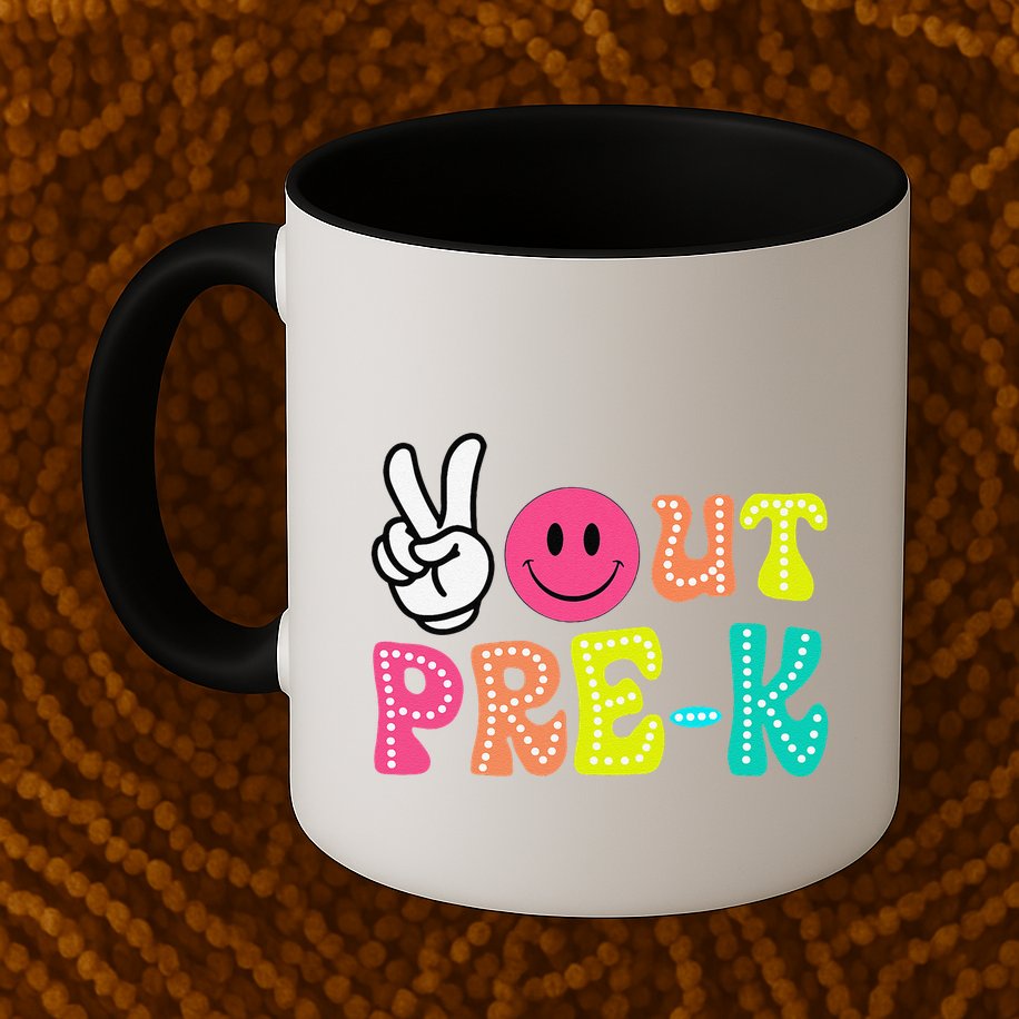 Peace Out Prek Graduation Class Of 2024 Last Day Of School Mug