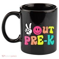 Peace Out Prek Graduation Class Of 2024 Last Day Of School 11oz C Handle Ceramic Mug