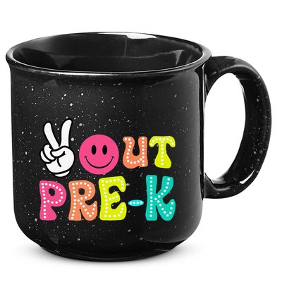 Peace Out Prek Graduation Class Of 2024 Last Day Of School 15oz Campfire Ceramic Mug