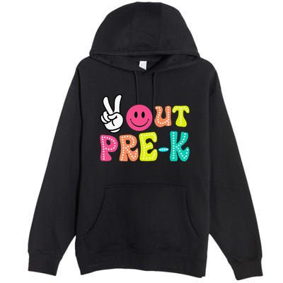 Peace Out Prek Graduation Class Of 2024 Last Day Of School Premium Pullover Hoodie