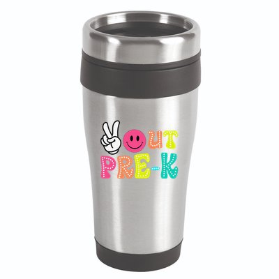 Peace Out Prek Graduation Class Of 2024 Last Day Of School 16oz Travel Tumbler