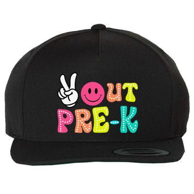 Peace Out Prek Graduation Class Of 2024 Last Day Of School Wool Snapback Cap
