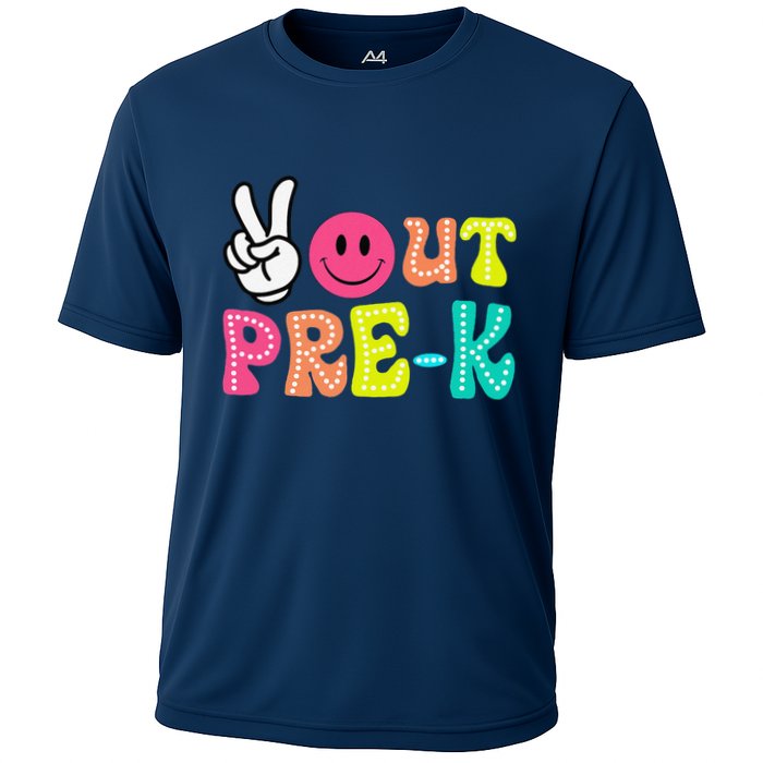Peace Out Prek Graduation Class Of 2024 Last Day Of School Cooling Performance Crew T-Shirt
