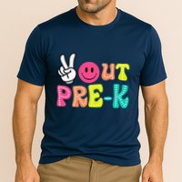 Peace Out Prek Graduation Class Of 2024 Last Day Of School Cooling Performance Crew T-Shirt