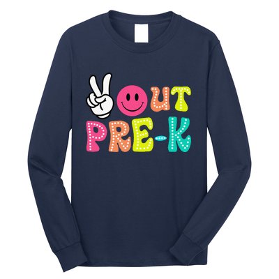 Peace Out Prek Graduation Class Of 2024 Last Day Of School Long Sleeve Shirt