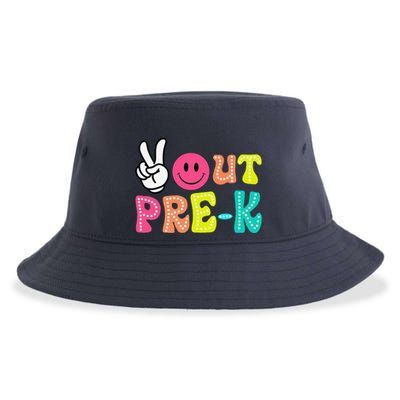 Peace Out Prek Graduation Class Of 2024 Last Day Of School Sustainable Bucket Hat