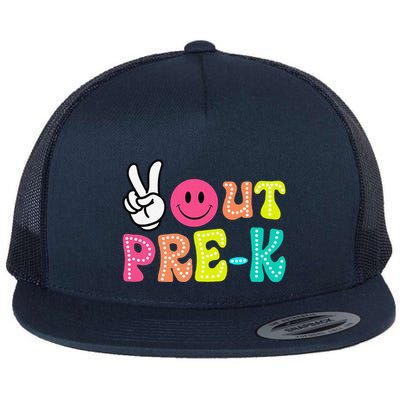 Peace Out Prek Graduation Class Of 2024 Last Day Of School Flatbill Hat