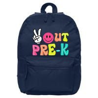 Peace Out Prek Graduation Class Of 2024 Last Day Of School 16 in Basic Backpack